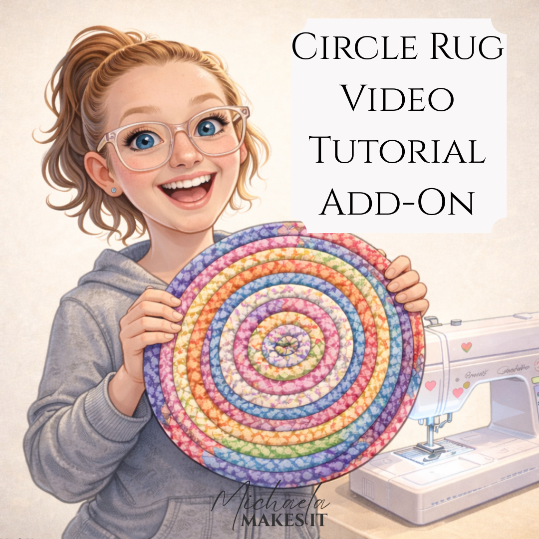 Jelly Roll Rug Circle Tutorial Add‑On – Step‑by‑Step Video Instructions