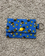Handmade fabric card wallet in assorted patterns