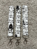 Star Wars wristlet key fob handmade fabric accessory