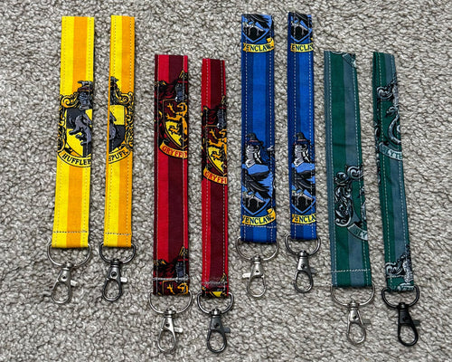 Harry Potter wristlet key fob handmade fabric accessory