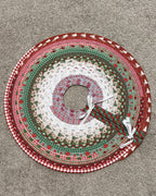Mini Tree Skirt Jelly Roll Rug holiday décor quilted cotton