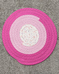 Pink Hearts Mini Jelly Roll Rug