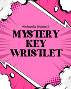 Mystery Key Wristlet handmade fabric key fob accessory