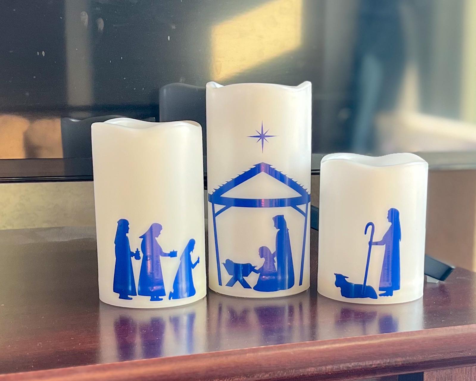 How to Make Your Own Nativity Silhouette Flameless Candles