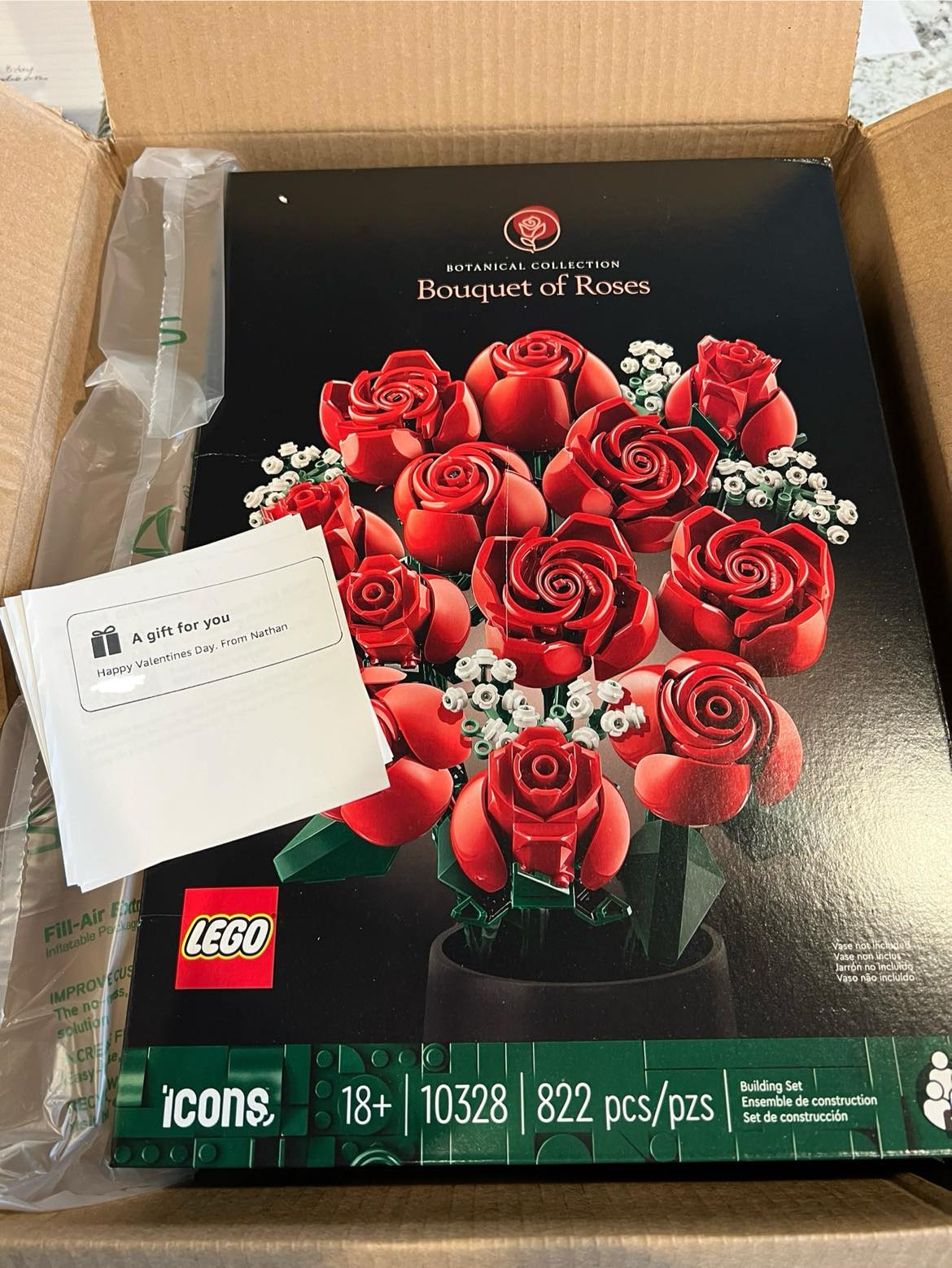 Assembling the LEGO Icons Bouquet of Roses Set